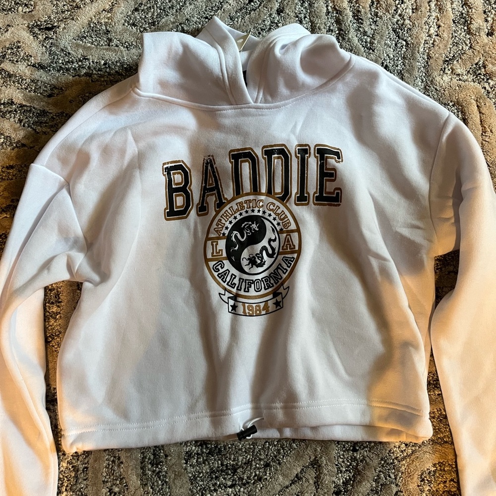 White sweatshirt